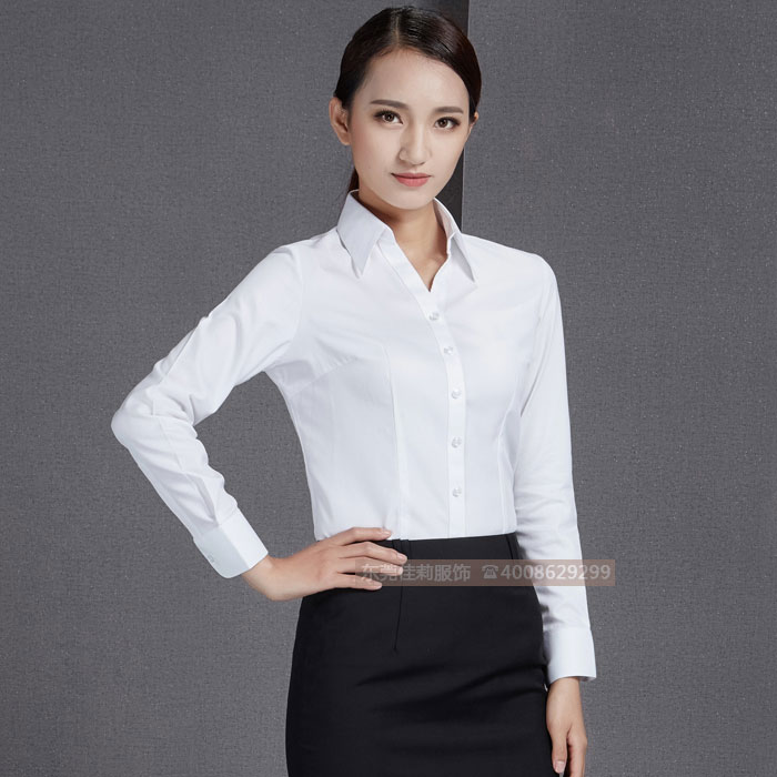 白領(lǐng)長(zhǎng)袖工作服 男女襯衣-產(chǎn)品圖1